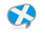 Scotland. Speech bubble icon. Download icon.