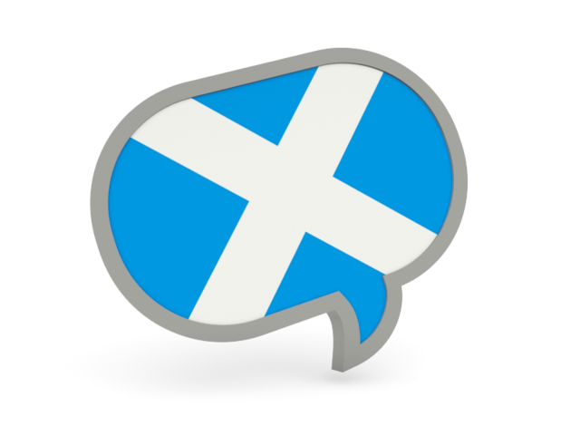 Speech bubble icon. Download flag icon of Scotland at PNG format