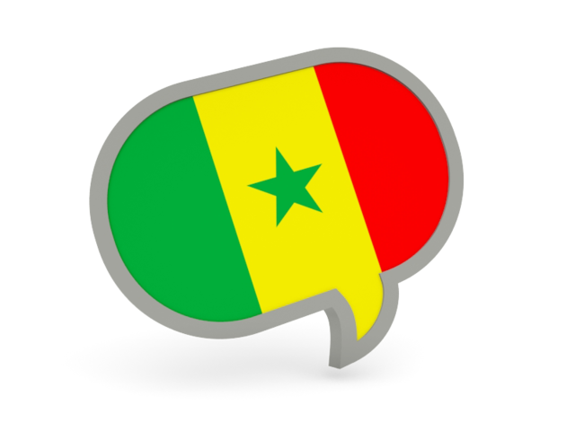 Speech bubble icon. Download flag icon of Senegal at PNG format