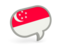 Singapore. Speech bubble icon. Download icon.