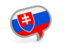 Slovakia. Speech bubble icon. Download icon.