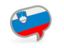 Slovenia. Speech bubble icon. Download icon.