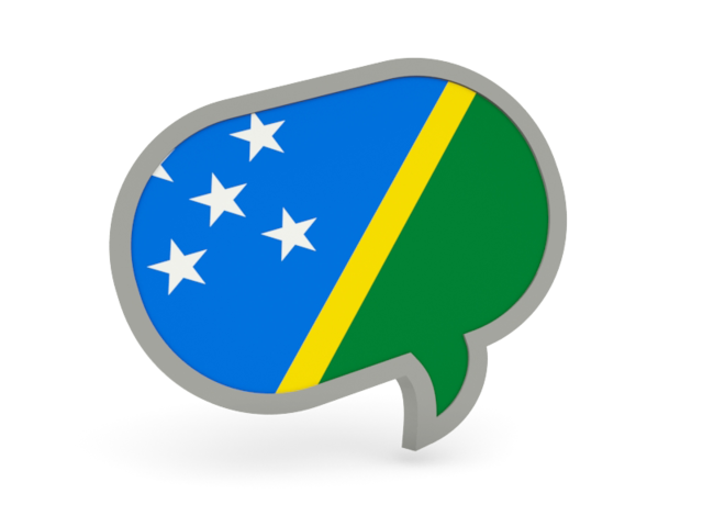 Speech bubble icon. Download flag icon of Solomon Islands at PNG format