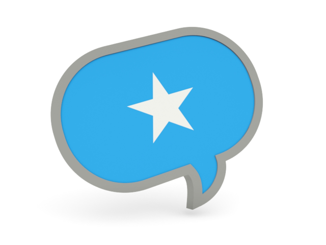 Speech bubble icon. Download flag icon of Somalia at PNG format