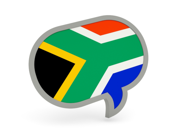 Speech bubble icon. Download flag icon of South Africa at PNG format
