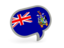 South Georgia and the South Sandwich Islands. Speech bubble icon. Download icon.