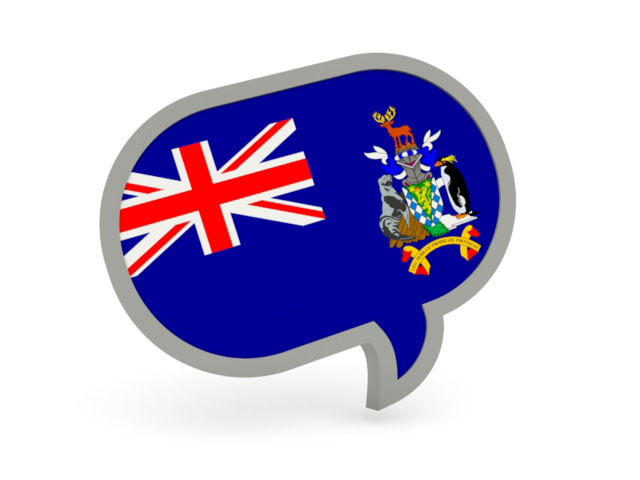 Speech bubble icon. Download flag icon of South Georgia and the South Sandwich Islands at PNG format