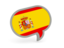 Spain. Speech bubble icon. Download icon.