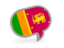 Sri Lanka. Speech bubble icon. Download icon.