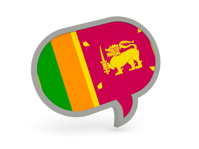 Speech bubble icon. Download flag icon of Sri Lanka at PNG format