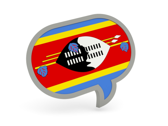 Speech bubble icon. Download flag icon of Swaziland at PNG format