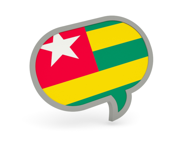 Speech bubble icon. Download flag icon of Togo at PNG format