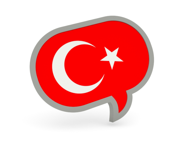 Speech bubble icon. Download flag icon of Turkey at PNG format