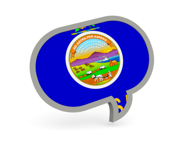 Speech bubble icon. Download flag icon of Kansas