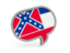 Flag of state of Mississippi. Speech bubble icon. Download icon