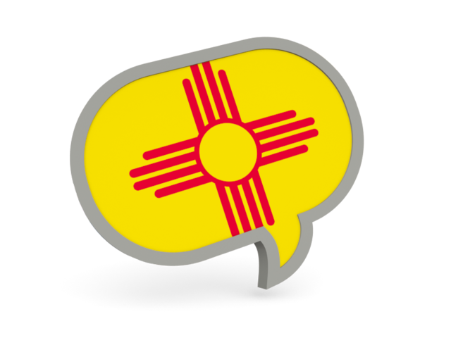 Speech bubble icon. Download flag icon of New Mexico