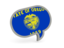 Flag of state of Oregon. Speech bubble icon. Download icon