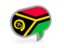 Vanuatu. Speech bubble icon. Download icon.