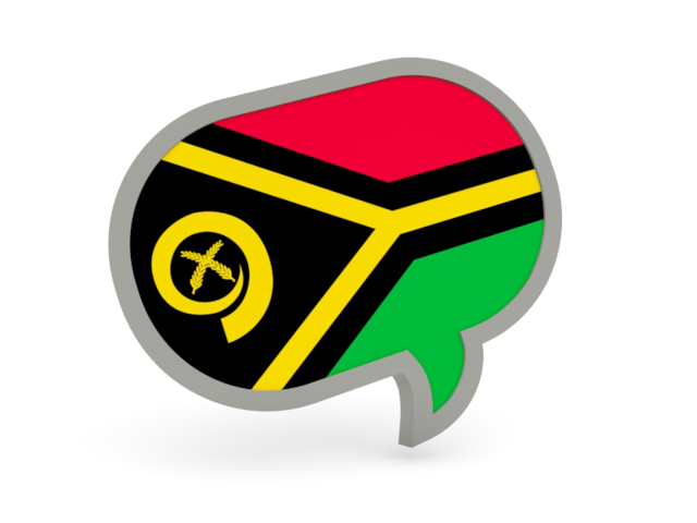 Speech bubble icon. Download flag icon of Vanuatu at PNG format