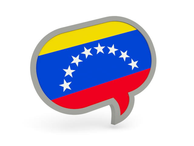 Speech bubble icon. Download flag icon of Venezuela at PNG format