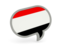 Yemen. Speech bubble icon. Download icon.