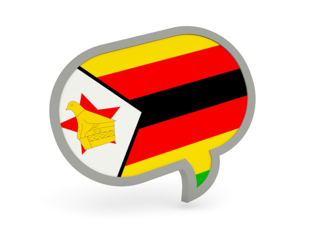 Speech bubble icon. Download flag icon of Zimbabwe at PNG format