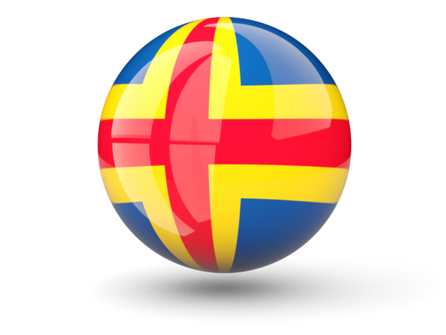 Sphere icon. Download flag icon of Aland Islands at PNG format