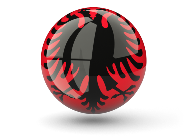 Sphere icon. Download flag icon of Albania at PNG format