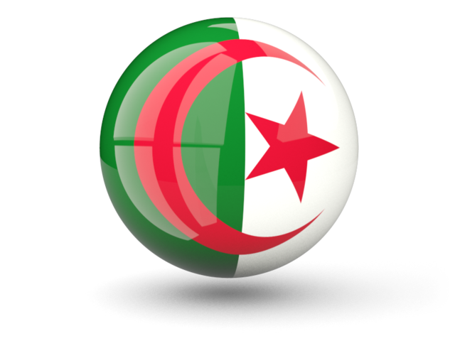 Sphere icon. Download flag icon of Algeria at PNG format