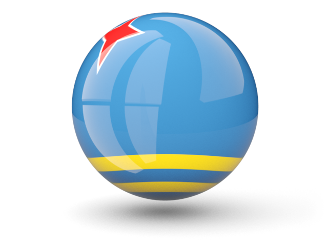 Sphere icon. Download flag icon of Aruba at PNG format