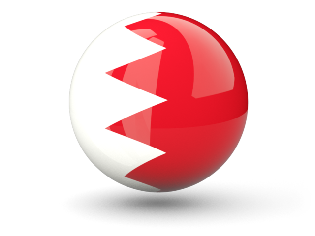 Сферическая иконка. Скачать флаг. Бахрейн
