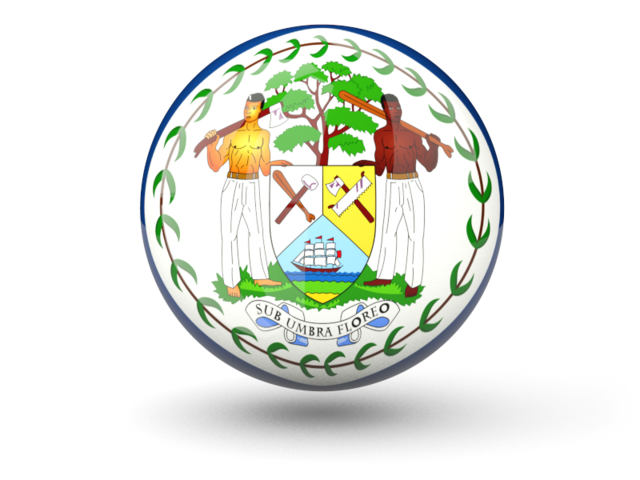 Sphere icon. Download flag icon of Belize at PNG format