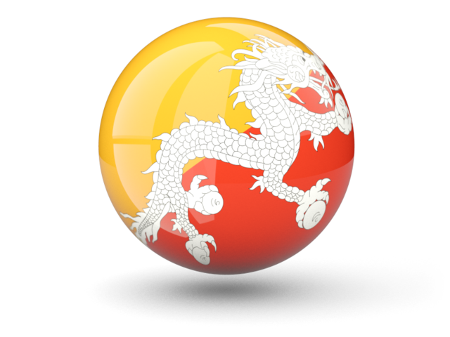 Sphere icon. Download flag icon of Bhutan at PNG format