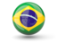 Brazil. Sphere icon. Download icon.