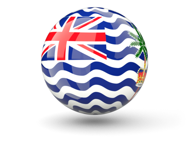 Сферическая иконка. Скачать флаг. Британская территория в Индийском океане