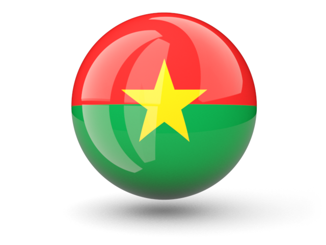 Sphere icon. Download flag icon of Burkina Faso at PNG format