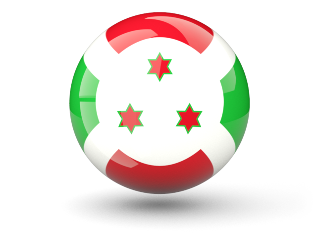Сферическая иконка. Скачать флаг. Бурунди
