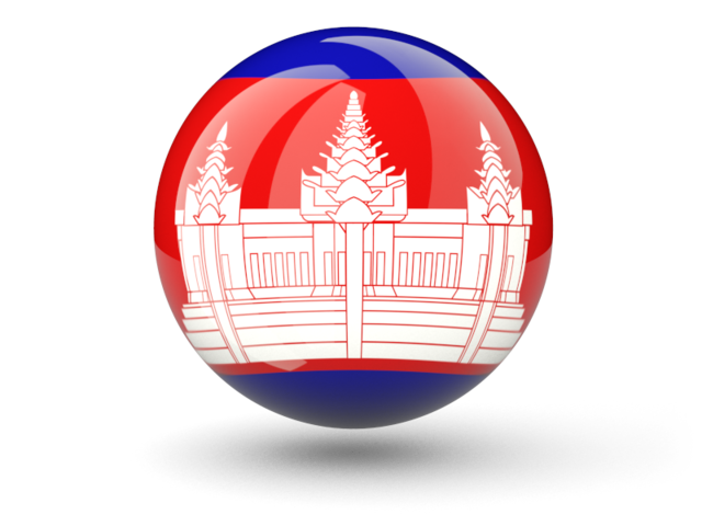 Sphere icon. Download flag icon of Cambodia at PNG format