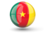 Cameroon. Sphere icon. Download icon.