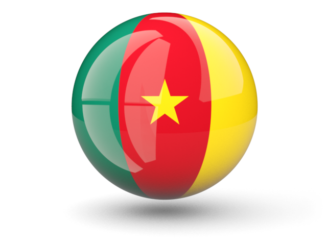 Sphere icon. Download flag icon of Cameroon at PNG format