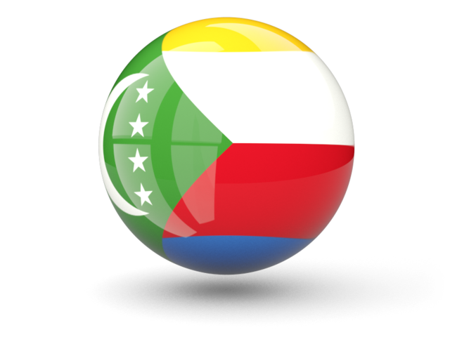 Sphere icon. Download flag icon of Comoros at PNG format