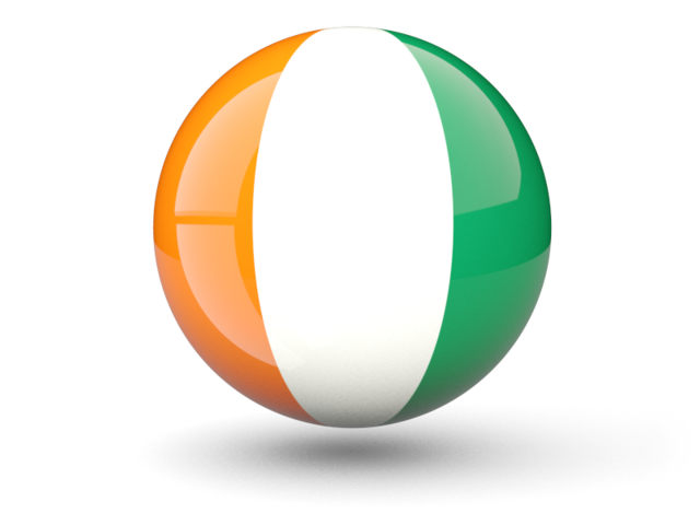 Sphere icon. Download flag icon of Cote d'Ivoire at PNG format