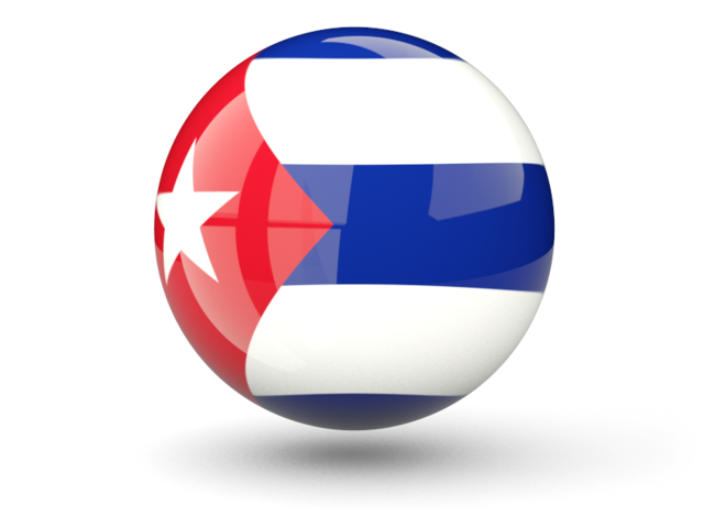 Sphere icon. Download flag icon of Cuba at PNG format