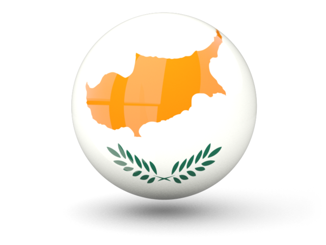 Сферическая иконка. Скачать флаг. Кипр