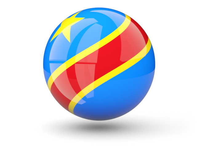 Sphere icon. Download flag icon of Democratic Republic of the Congo at PNG format