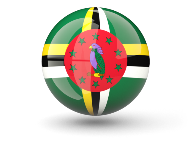 Sphere icon. Download flag icon of Dominica at PNG format