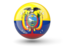 Эквадор. Сферическая иконка. Скачать иллюстрацию.
