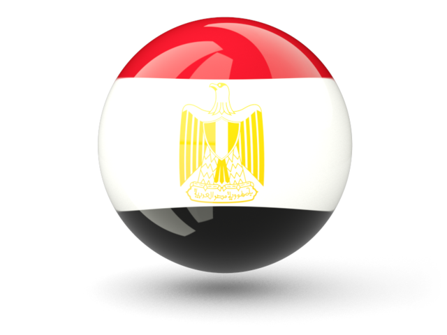 Сферическая иконка. Скачать флаг. Египет