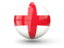 England. Sphere icon. Download icon.