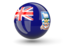 Falkland Islands. Sphere icon. Download icon.